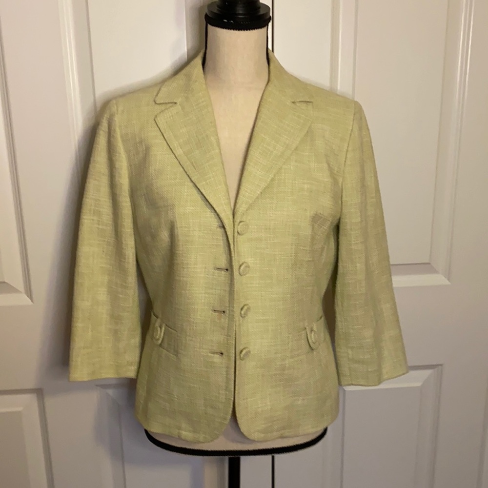 Loft Blazer in Light Green/Yellow